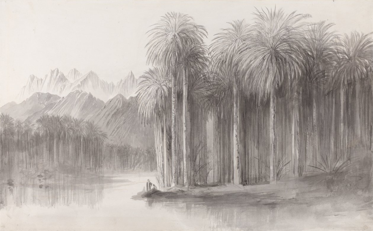 Wady Feiran, península del monte Sinaí de Edward Lear
