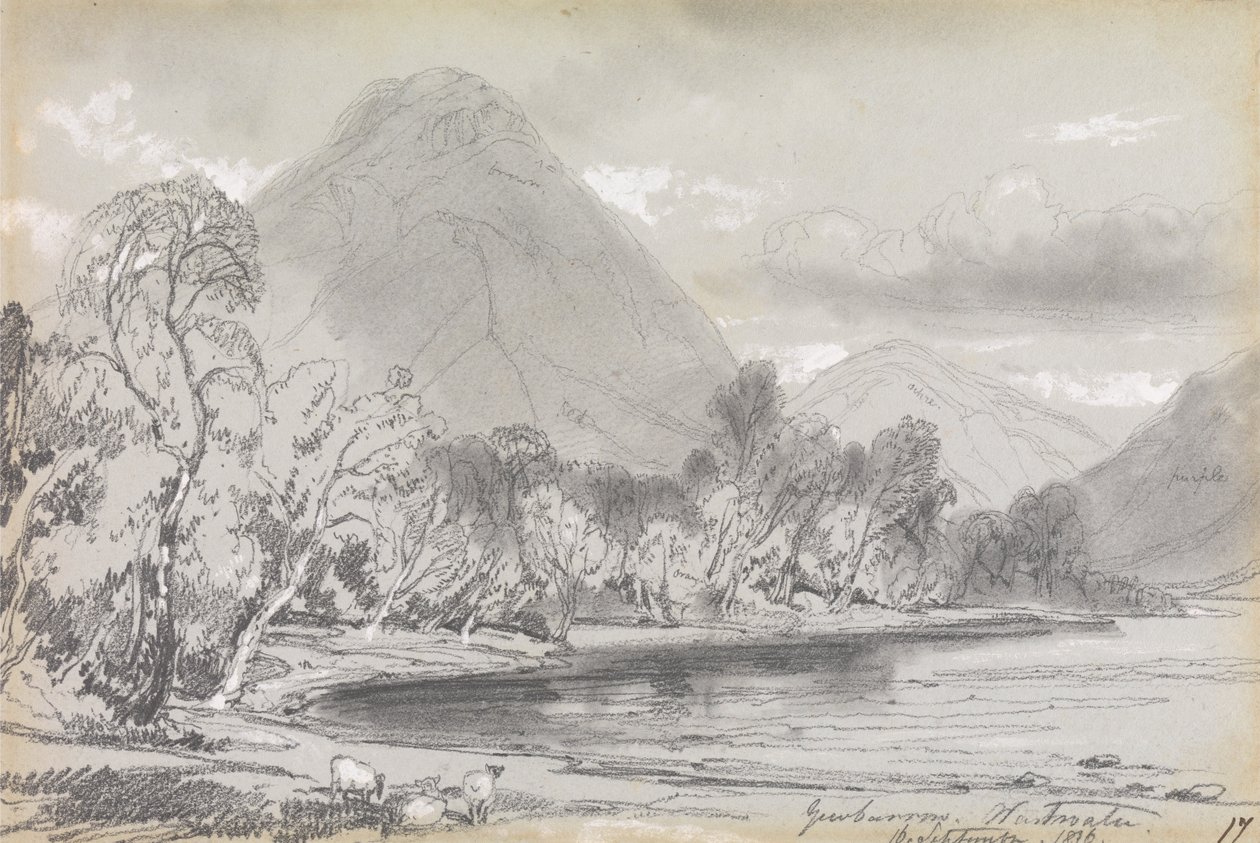Yewbarrow, Wastwater, 16 de septiembre de 1836 de Edward Lear
