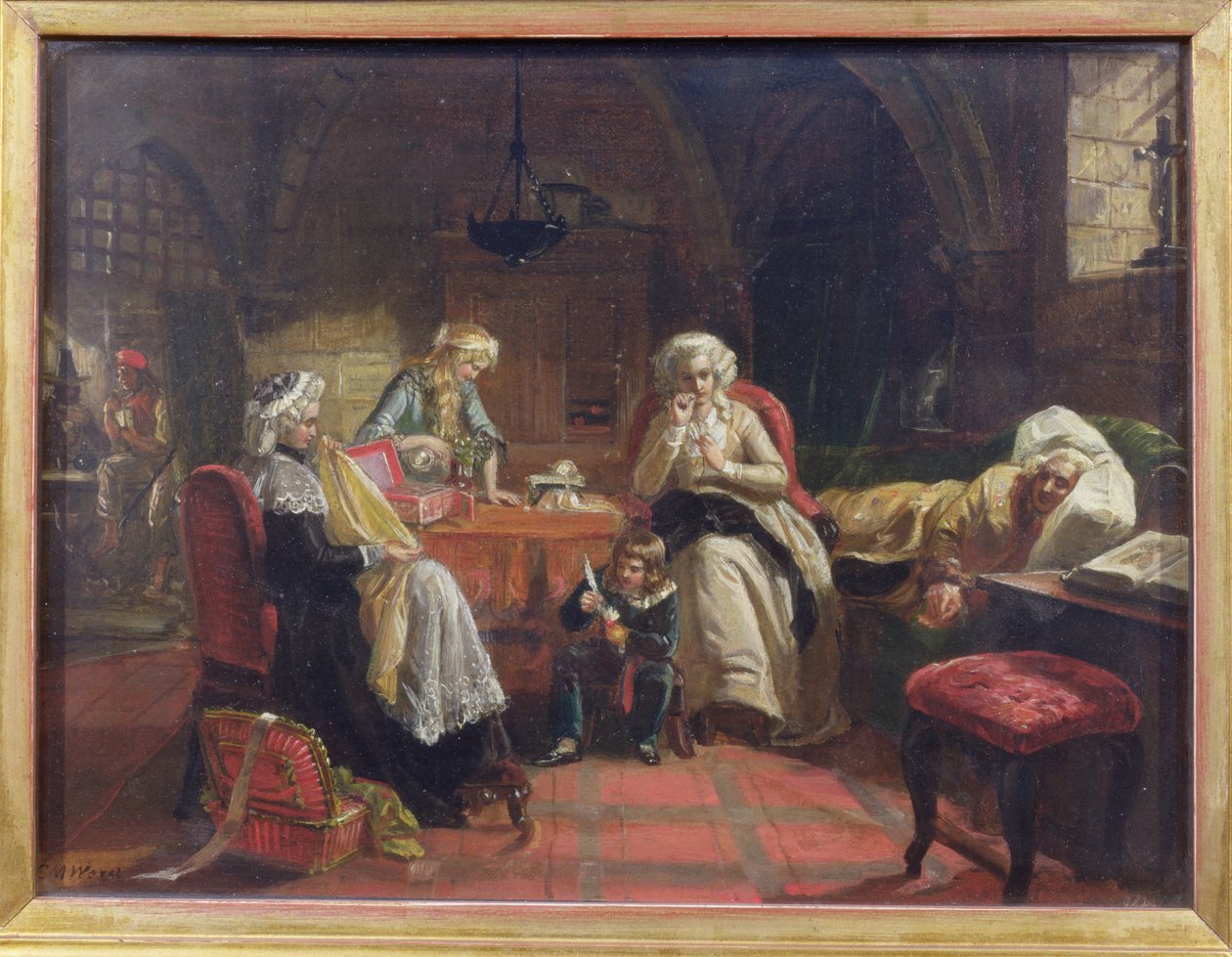La Familia Real de Francia en el Templo de Edward Matthew Ward