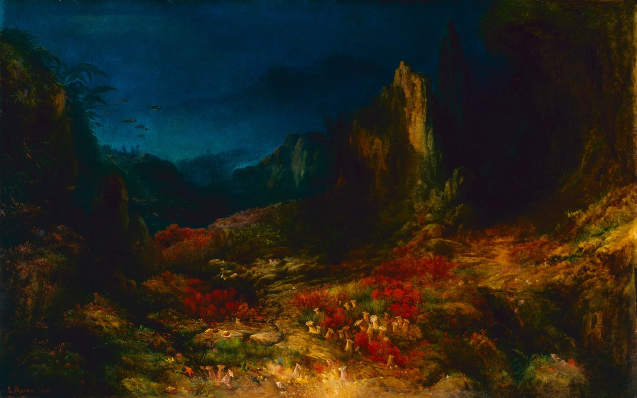 El valle en el mar de Edward Moran