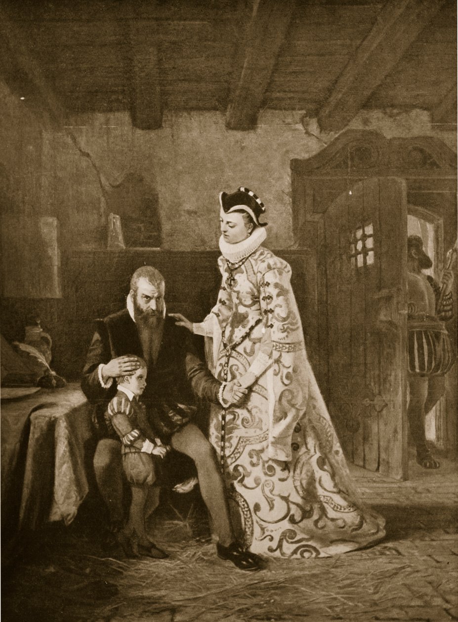 Karin Mansdatter visita a Erik XIV en prisión de Edward Perseus