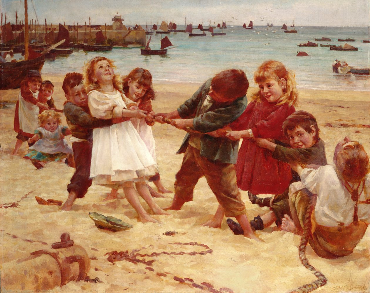 Tira y afloja, 1891 de Edward R. King