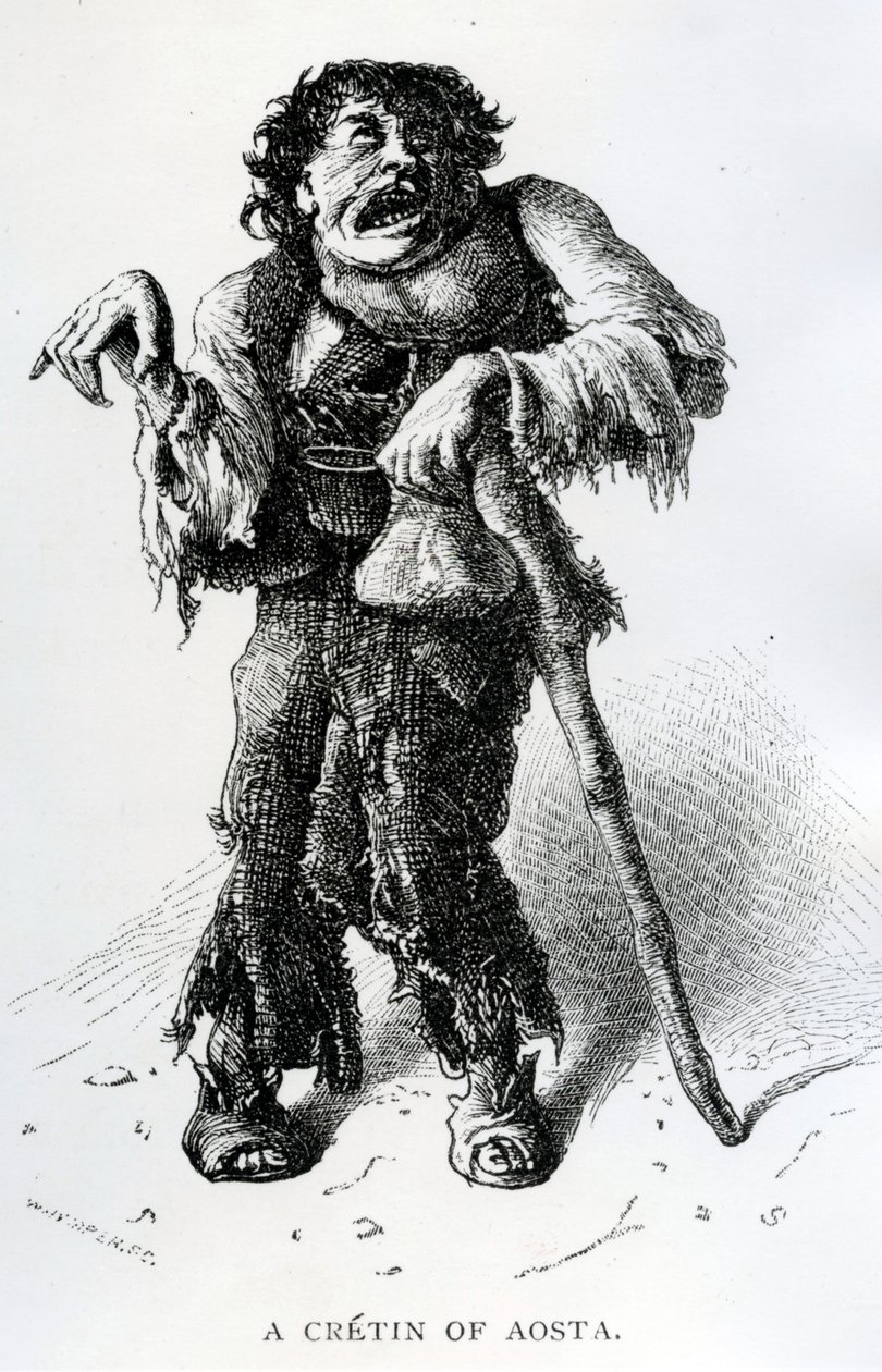 Un cretino de Aosta, c.1870 de Edward Whymper