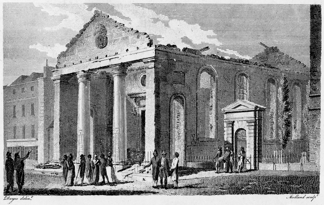 Ruinas de St Paul Covent Garden de Edward (after) Dayes