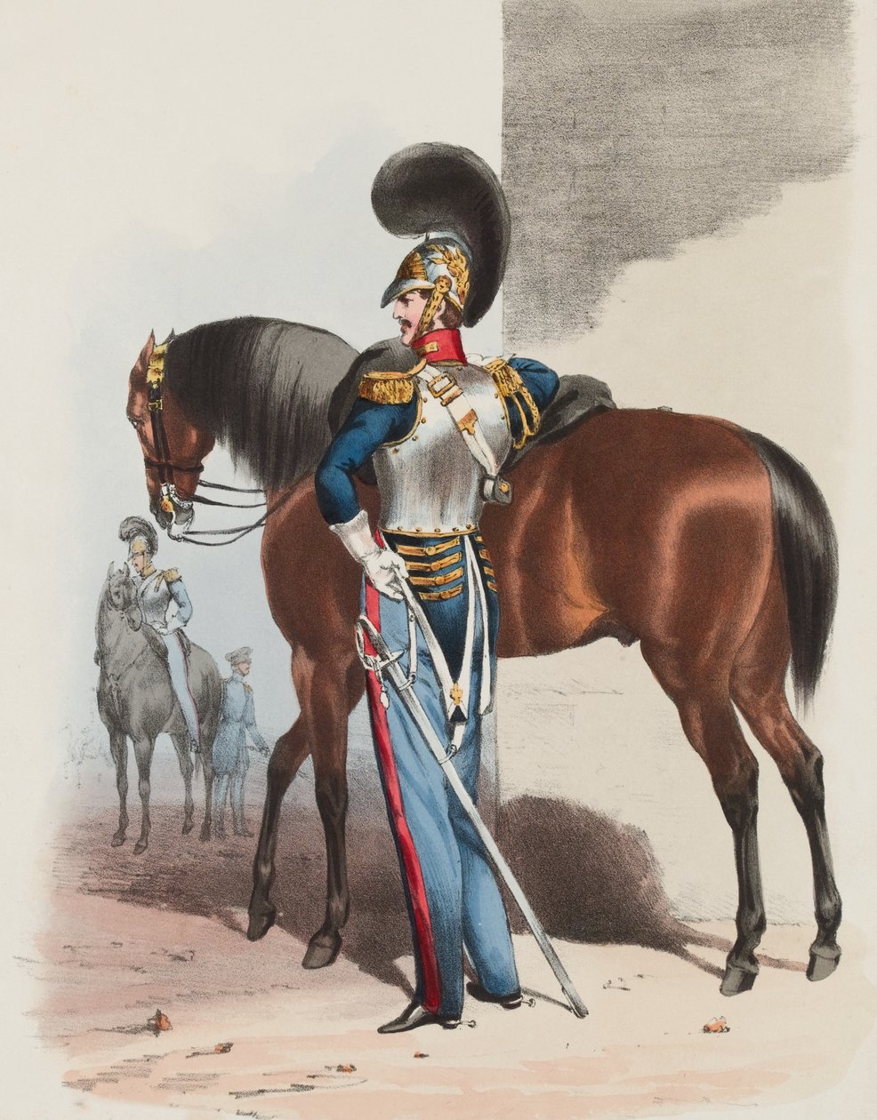 Guardias Reales a Caballo, Oficial de Edward (after) Hull