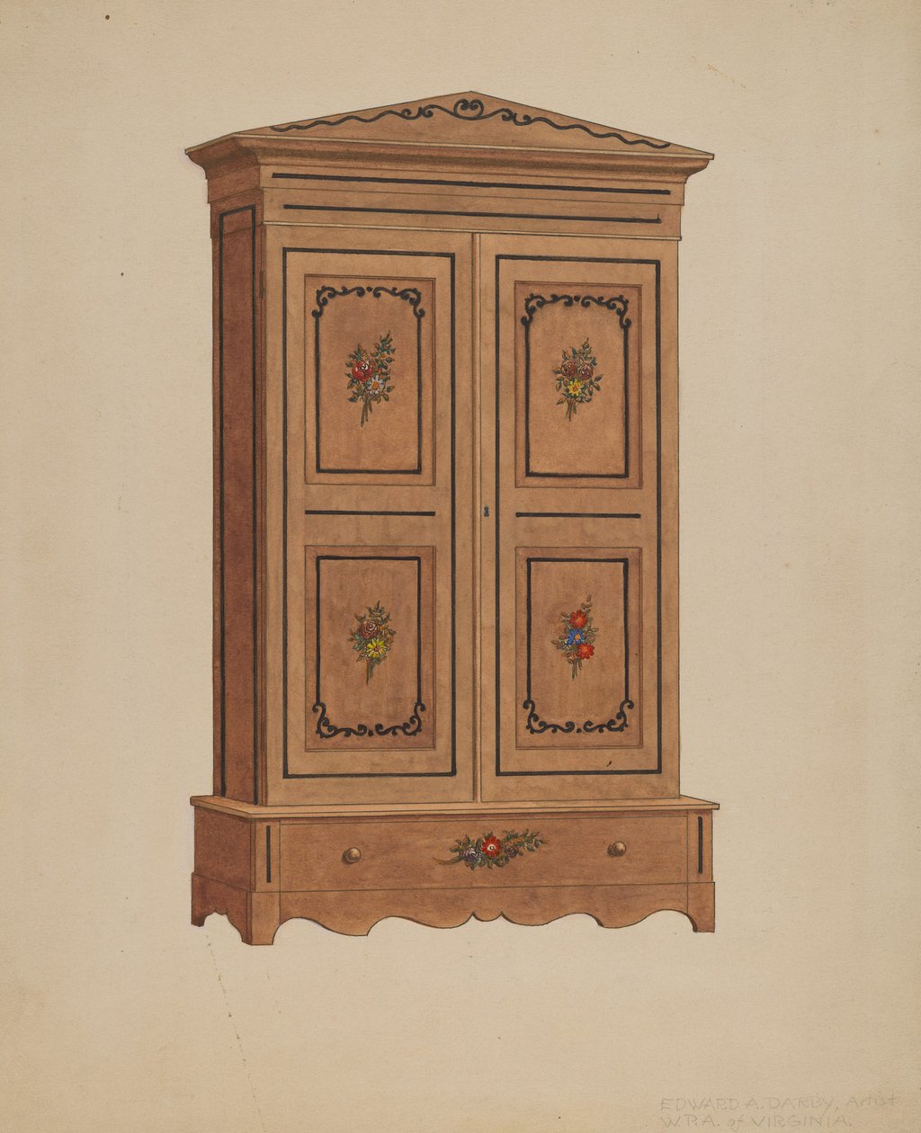 Armario Pintado de Edward A. Darby