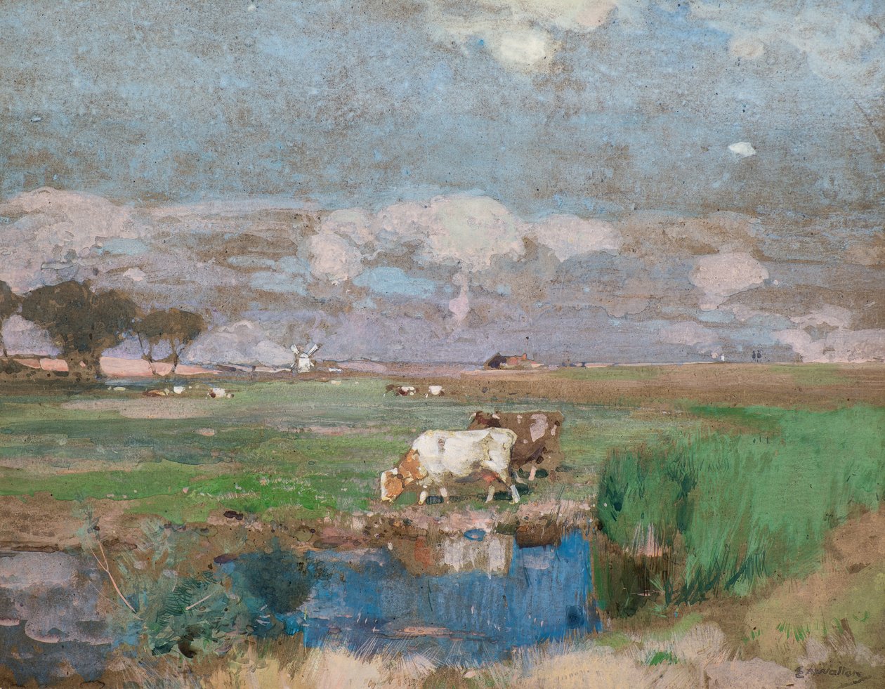 Pastos de Suffolk de Edward Arthur Walton