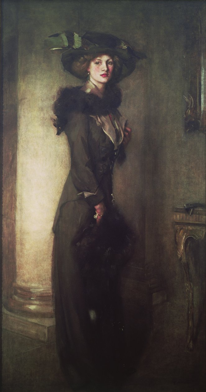 El sombrero de castor, c.1912 de Edward Arthur Walton