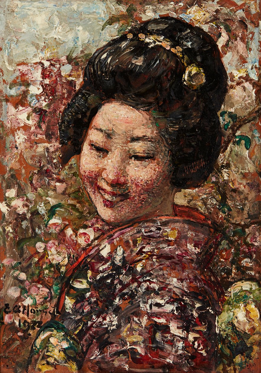 Chica japonesa de Edward Atkinson Hornel