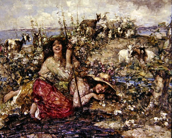 Donde cantan las alondras y llaman las aves marinas de Edward Atkinson Hornel