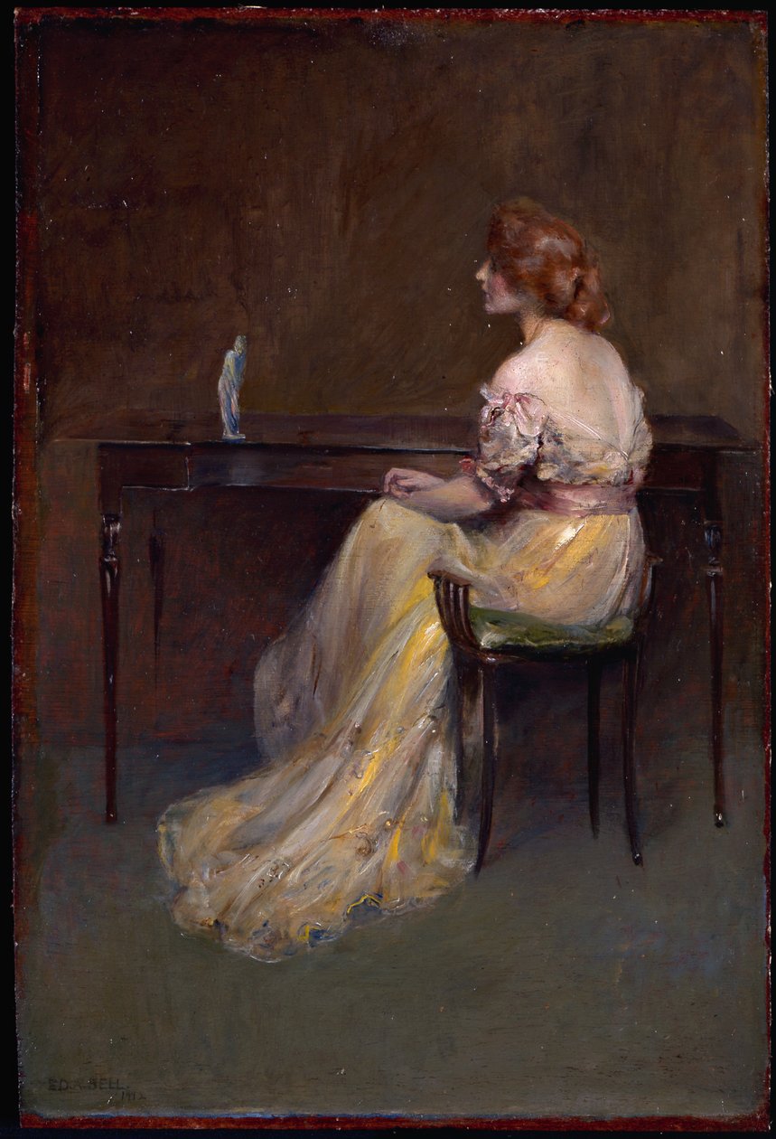 La estatuilla (óleo sobre tabla) de Edward August Bell