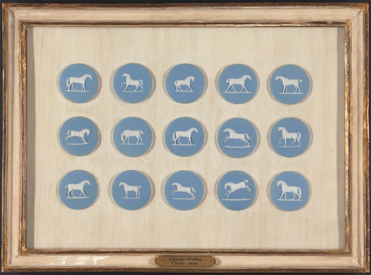 Estudios sobre caballos en relieve, según George Stubbs de Edward Burch