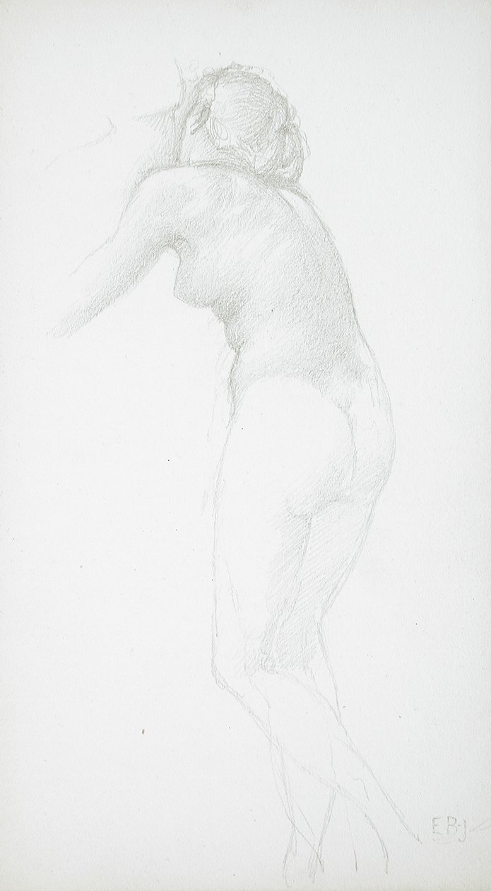 Desnudo femenino visto desde atrás de Edward Burne-Jones