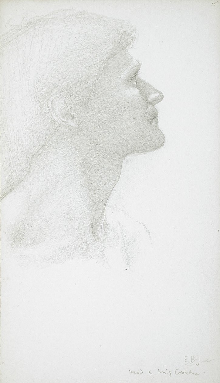 Cabeza de un hombre de Edward Burne-Jones