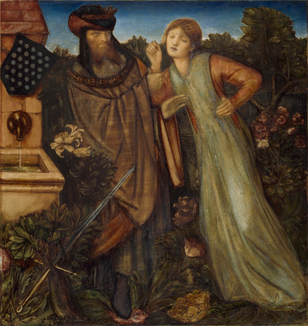 El rey Mark y la bella Iseult de Edward Burne-Jones