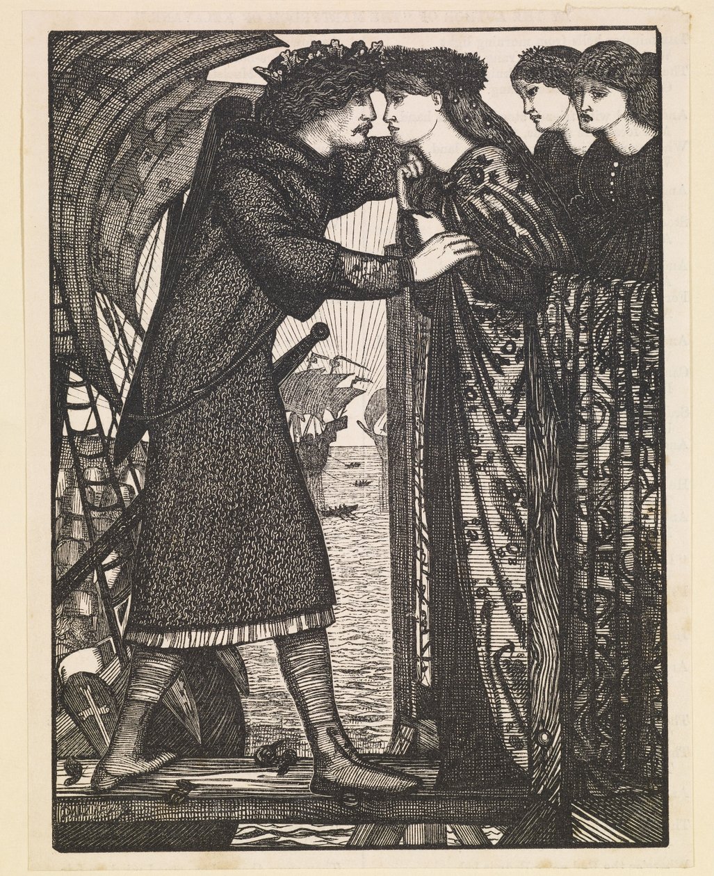 Rey Sigurd el Cruzado - Una saga nórdica de Edward Burne Jones
