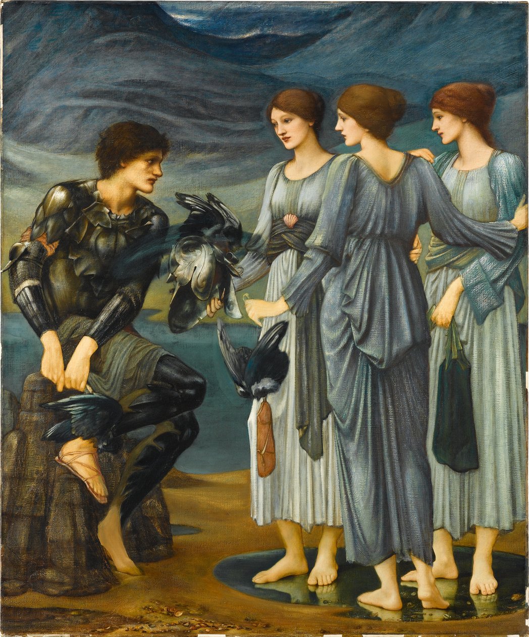 Perseo y las ninfas marinas de Edward Burne-Jones