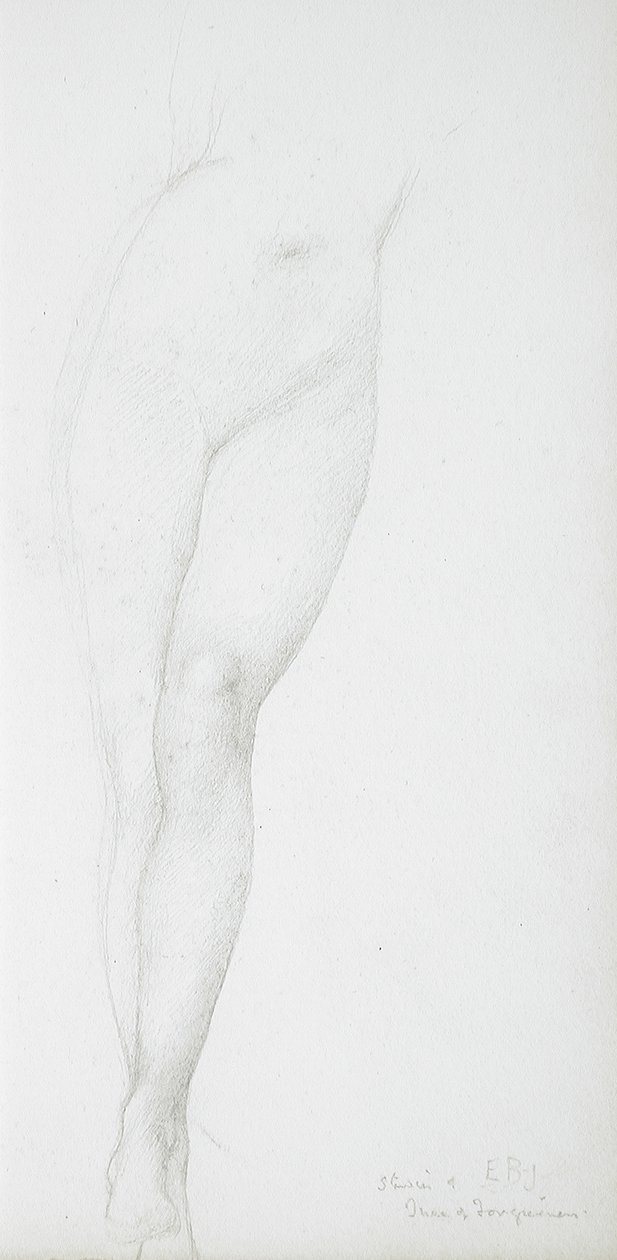 Estudio de las piernas femeninas de Edward Burne-Jones