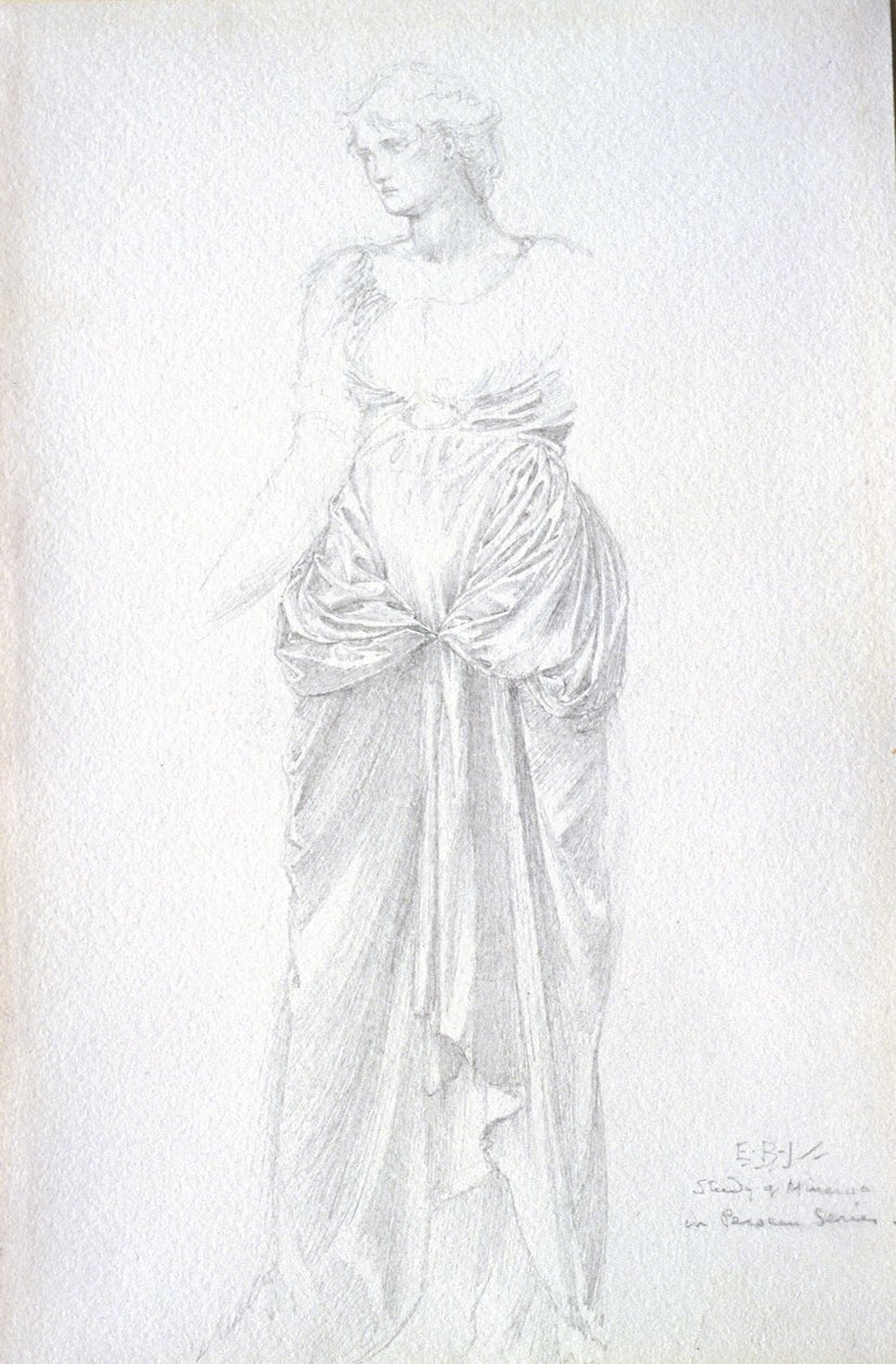 Estudio de Minerva de Edward Burne-Jones