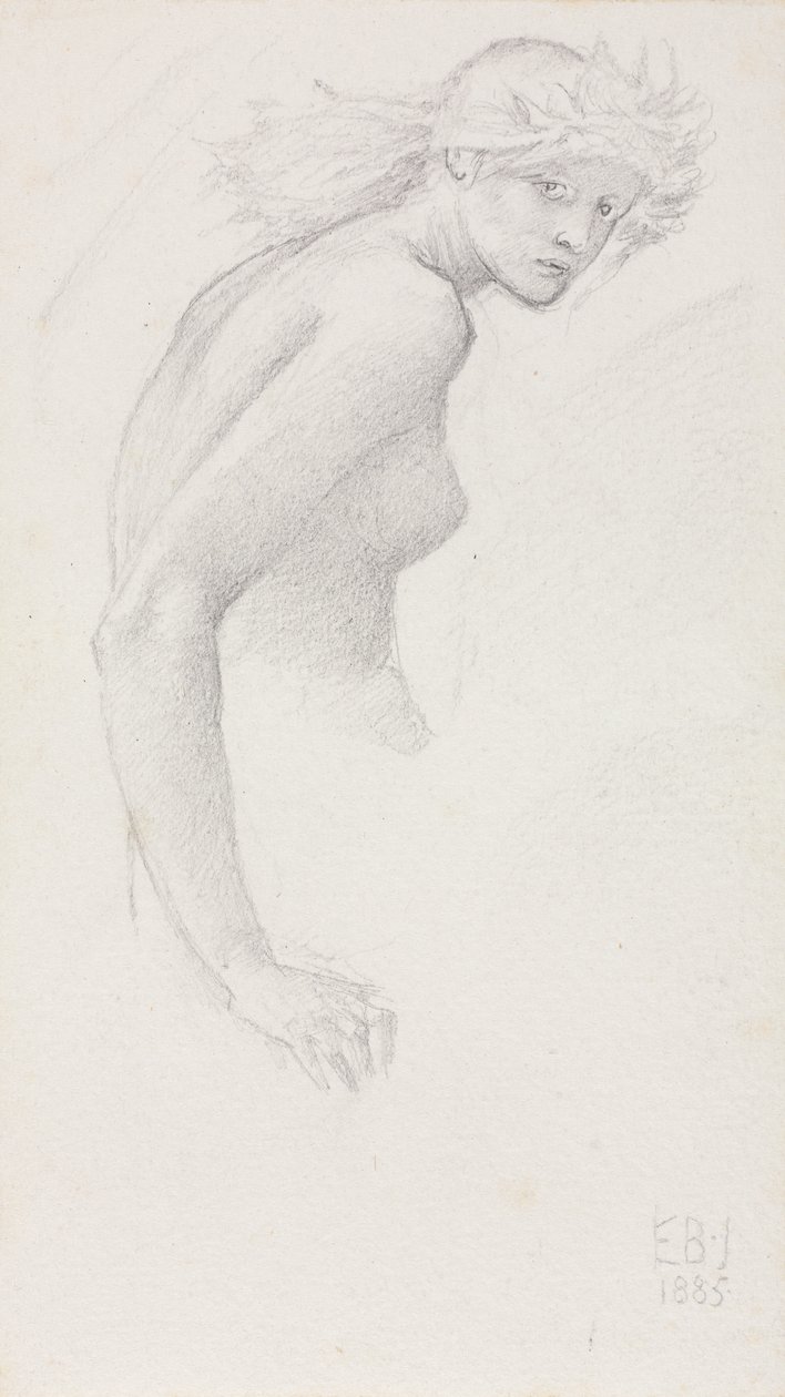 Estudio de una Figura Femenina de Edward Burne-Jones