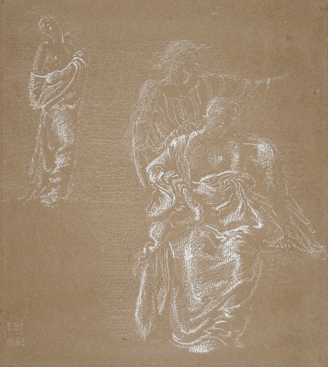 Tres figuras de Edward Burne-Jones