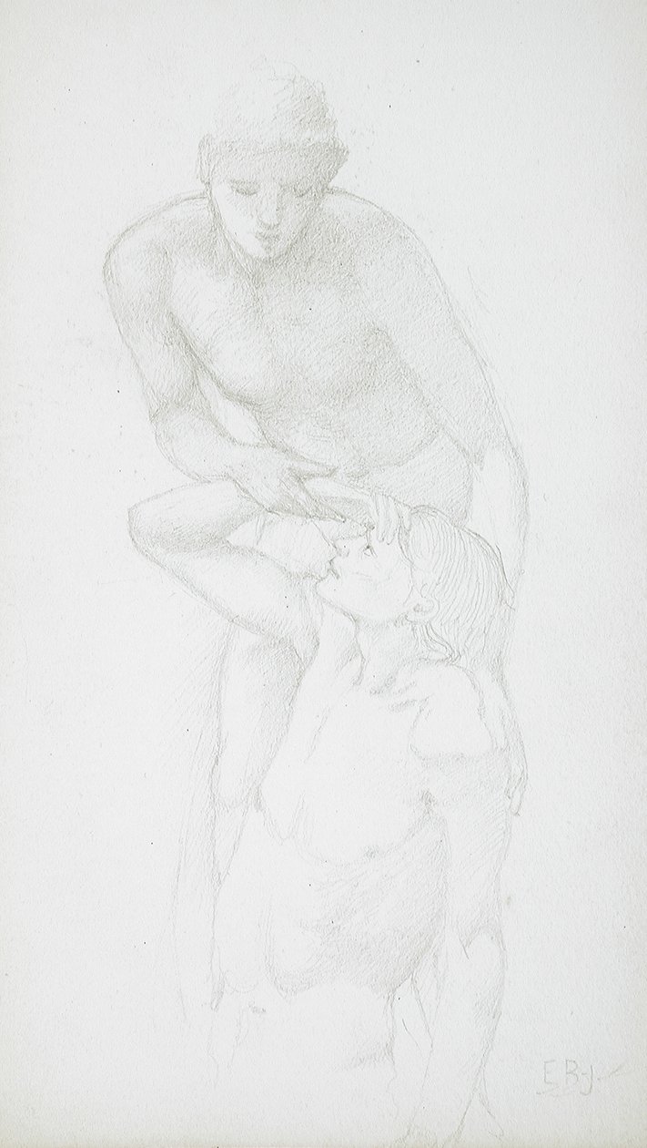 Dos desnudos masculinos de Edward Burne-Jones