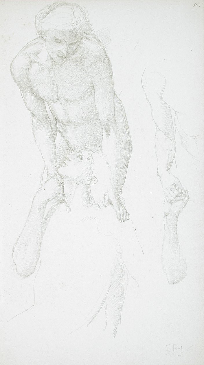 Dos desnudos masculinos de Edward Burne-Jones