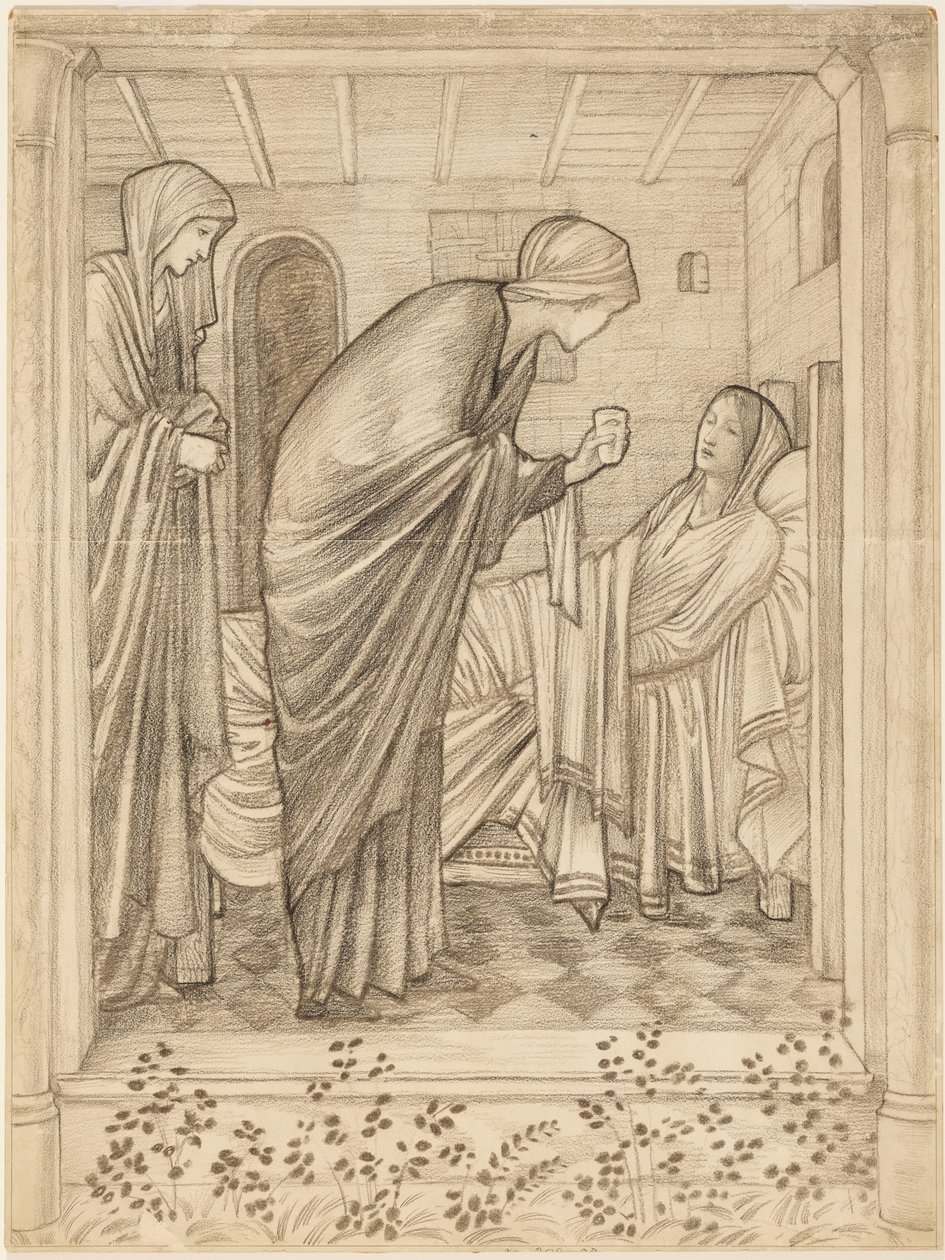 Visitar a los enfermos de Edward Burne-Jones
