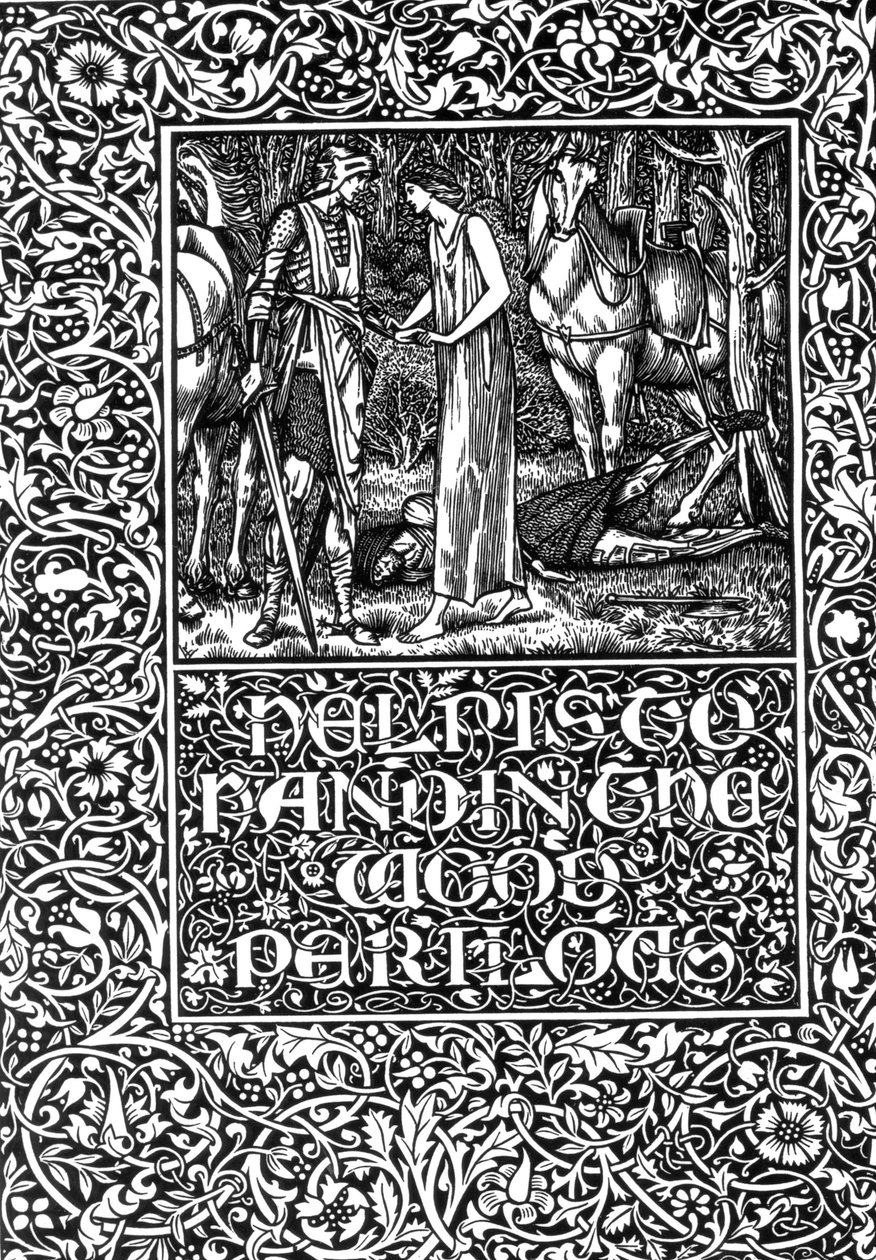 La ayuda está a mano en el Bosque Peligroso, 1896 de Edward Burne Jones