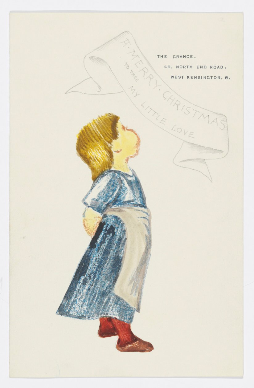 Carta a la nieta del artista Angela Thirkell de Edward Burne Jones