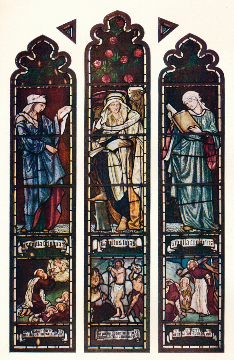 Ventana de la Sibila, Capilla del Jesus College, Cambridge, c1872 de Edward Burne Jones