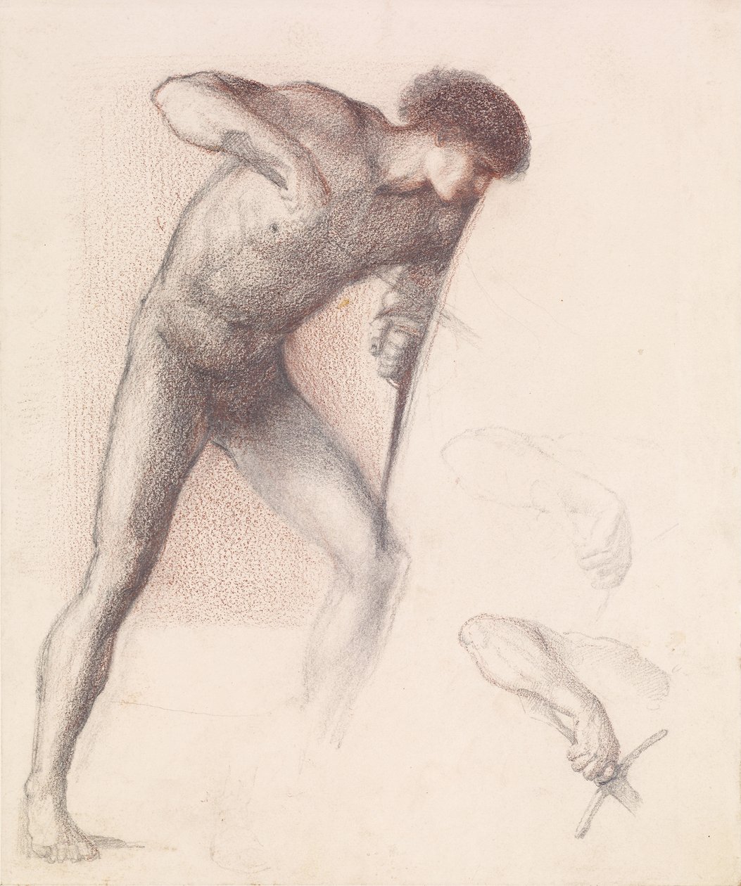 Serie de San Jorge - Desnudo masculino - Estudio de San Jorge para 