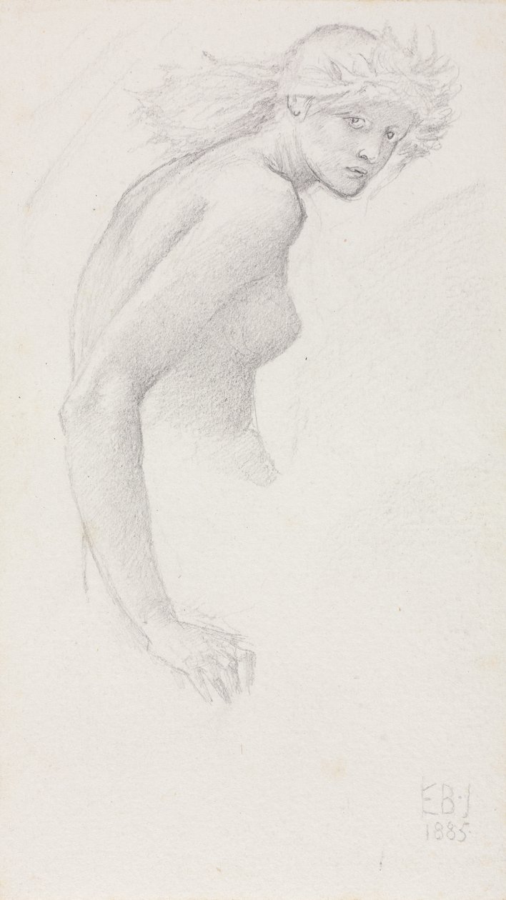 Estudio de una Figura Femenina de Edward Burne Jones