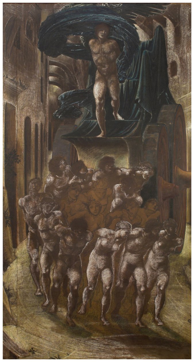 El coche del amor, o el camino del amor de Edward Burne Jones