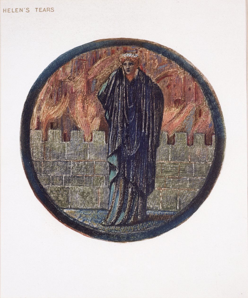 El libro de las flores: XXV. Lágrimas de Helena, 1905 de Edward Burne Jones