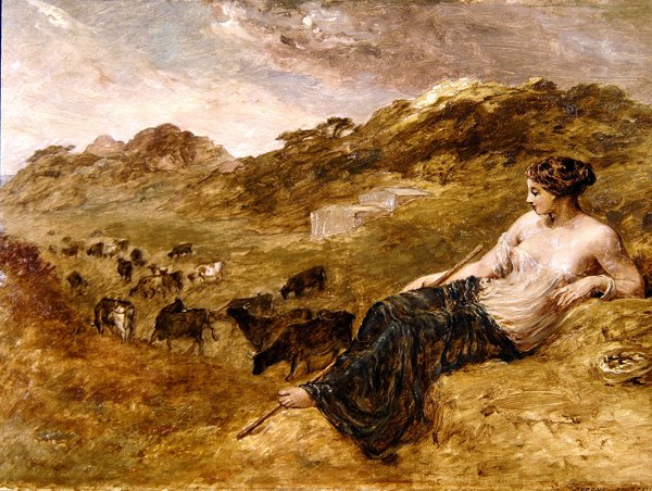 Cirene y Ganado de Edward Calvert