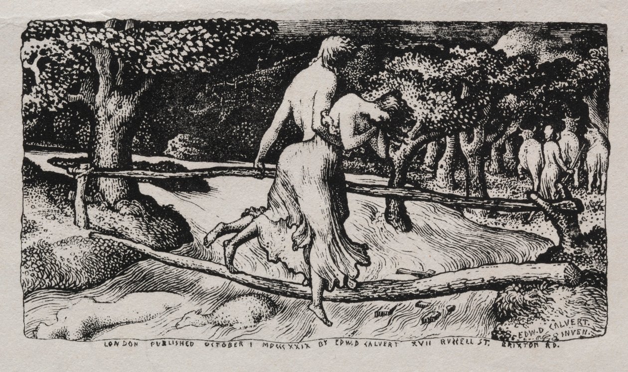El diluvio, 1829 de Edward Calvert