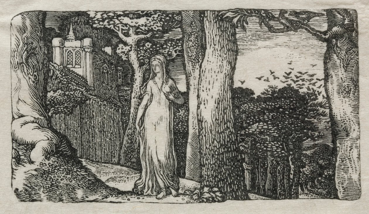 La dama y las torres, 1829 de Edward Calvert