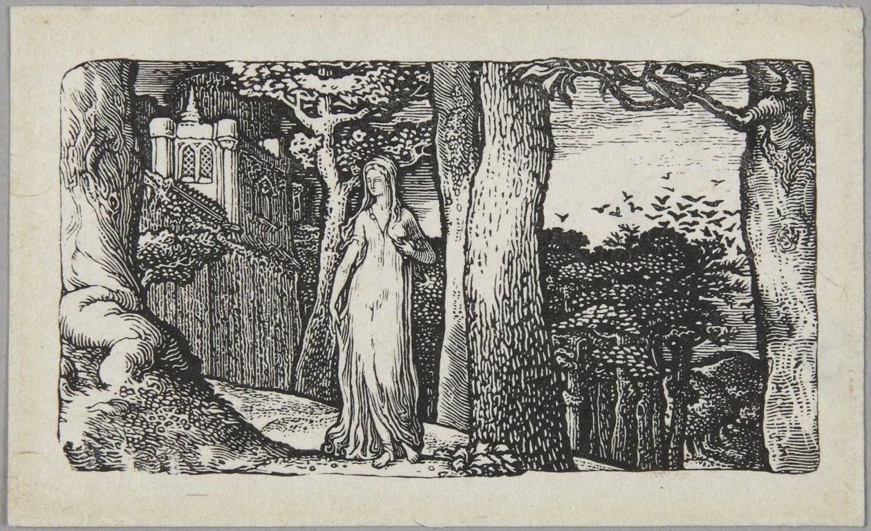 La dama con las cornejas de Edward Calvert