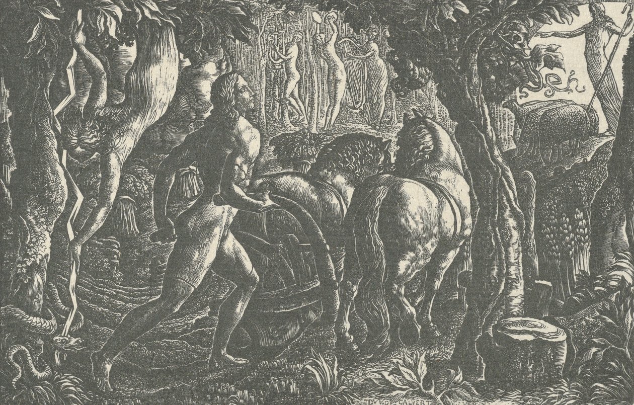 El labrador, 1827 de Edward Calvert
