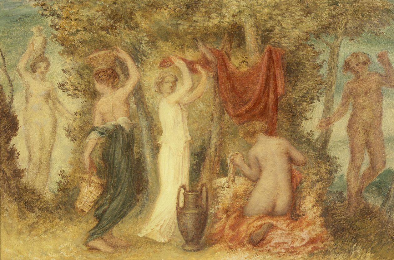 Ofrendas votivas - Escena clásica de Edward Calvert