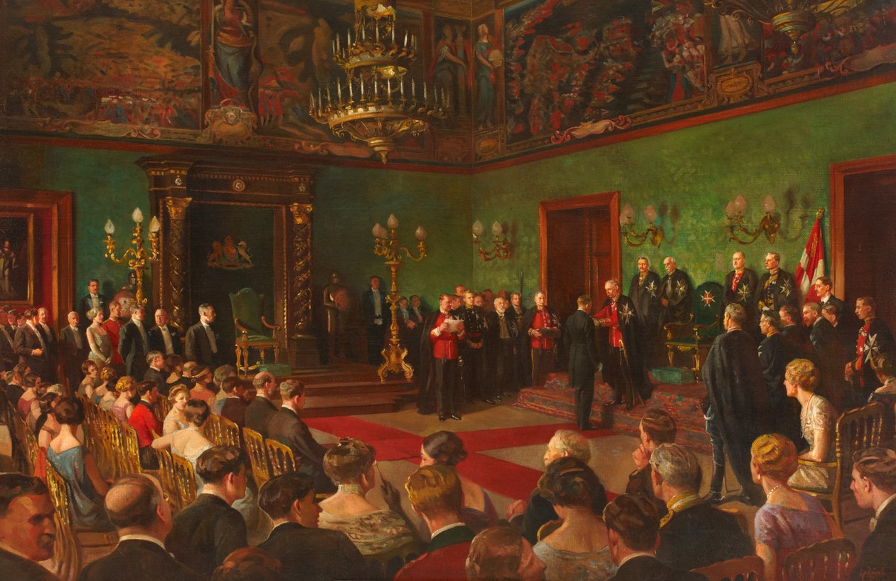 Peregrinación, 26 de marzo de 1926, Miembro de la Real Orden Victoriana de San Juan Investidura en Malta de Edward Caruana Dingli