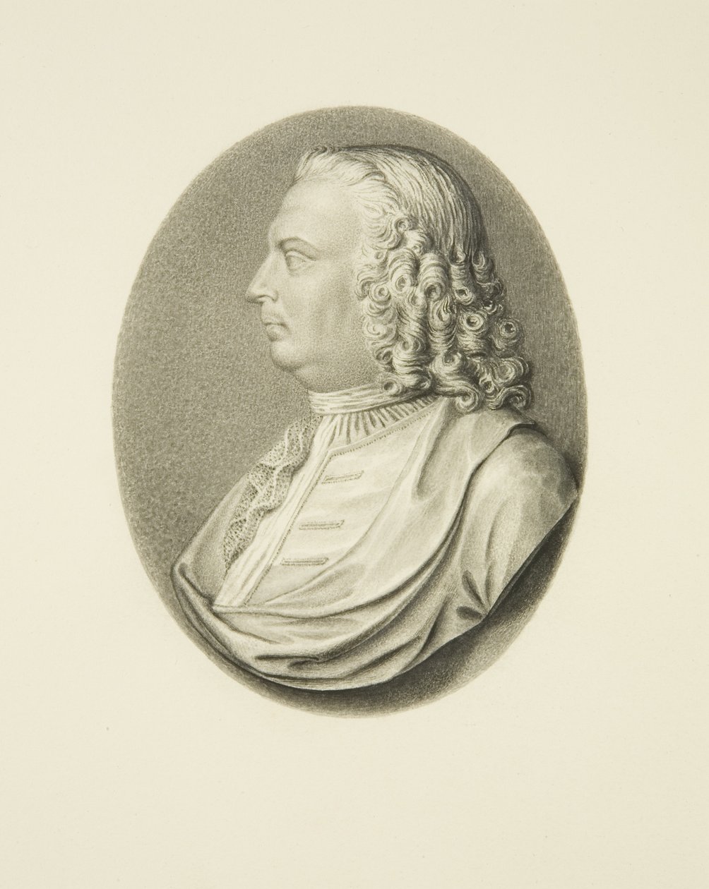 Copia de medallón de marfil del Dr. Samuel Pye de Edward Cashin