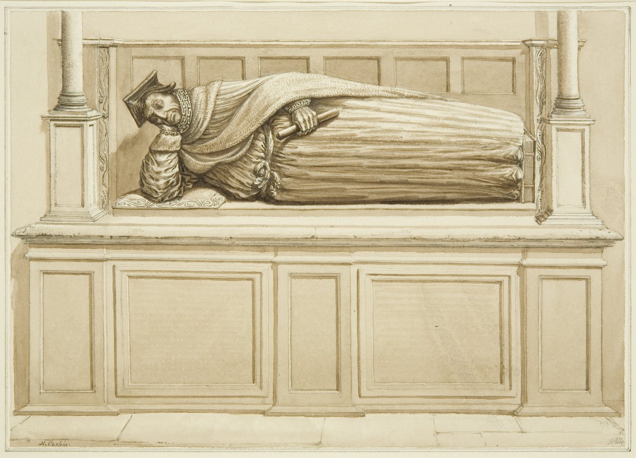Efigie de Sir George Snygge en la Iglesia de San Esteban de Edward Cashin