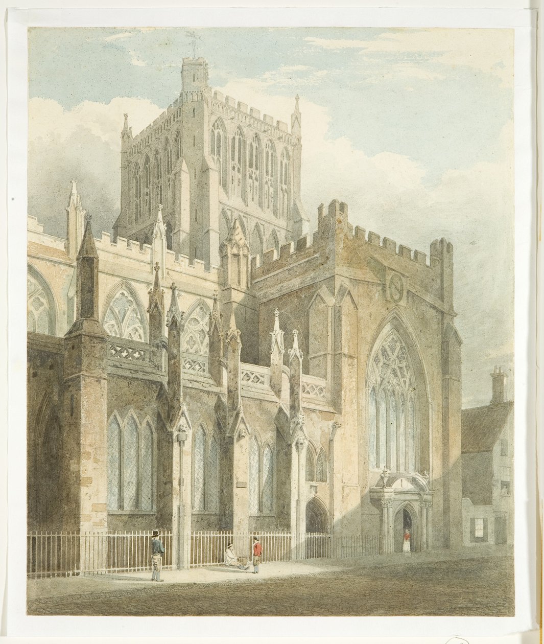 Vista norte de la Catedral de Bristol de Edward Cashin