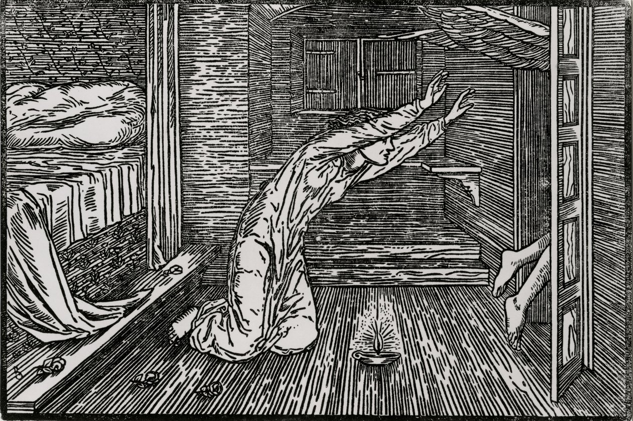Cupido yéndose de Edward Coley (after) Burne Jones
