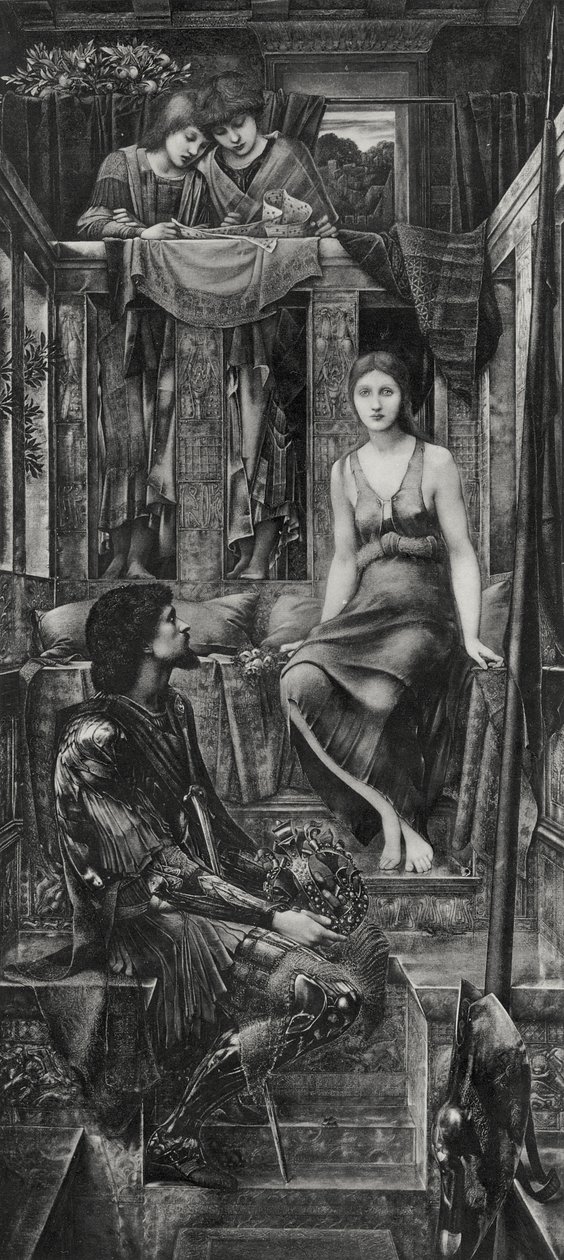 El rey Cophetua y la mendiga de Edward Coley (after) Burne Jones