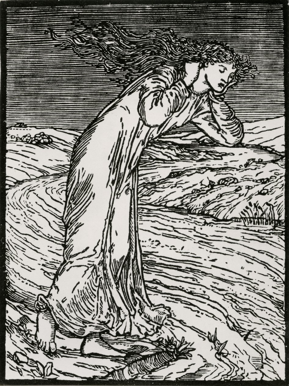 Psique arrojándose al río de Edward Coley (after) Burne Jones