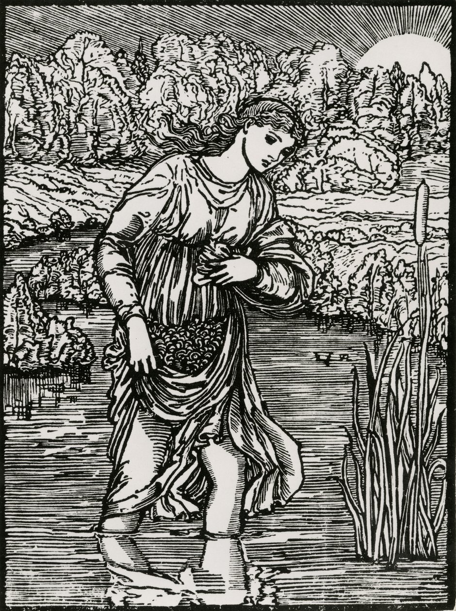 La tarea de los juncos de Edward Coley (after) Burne Jones