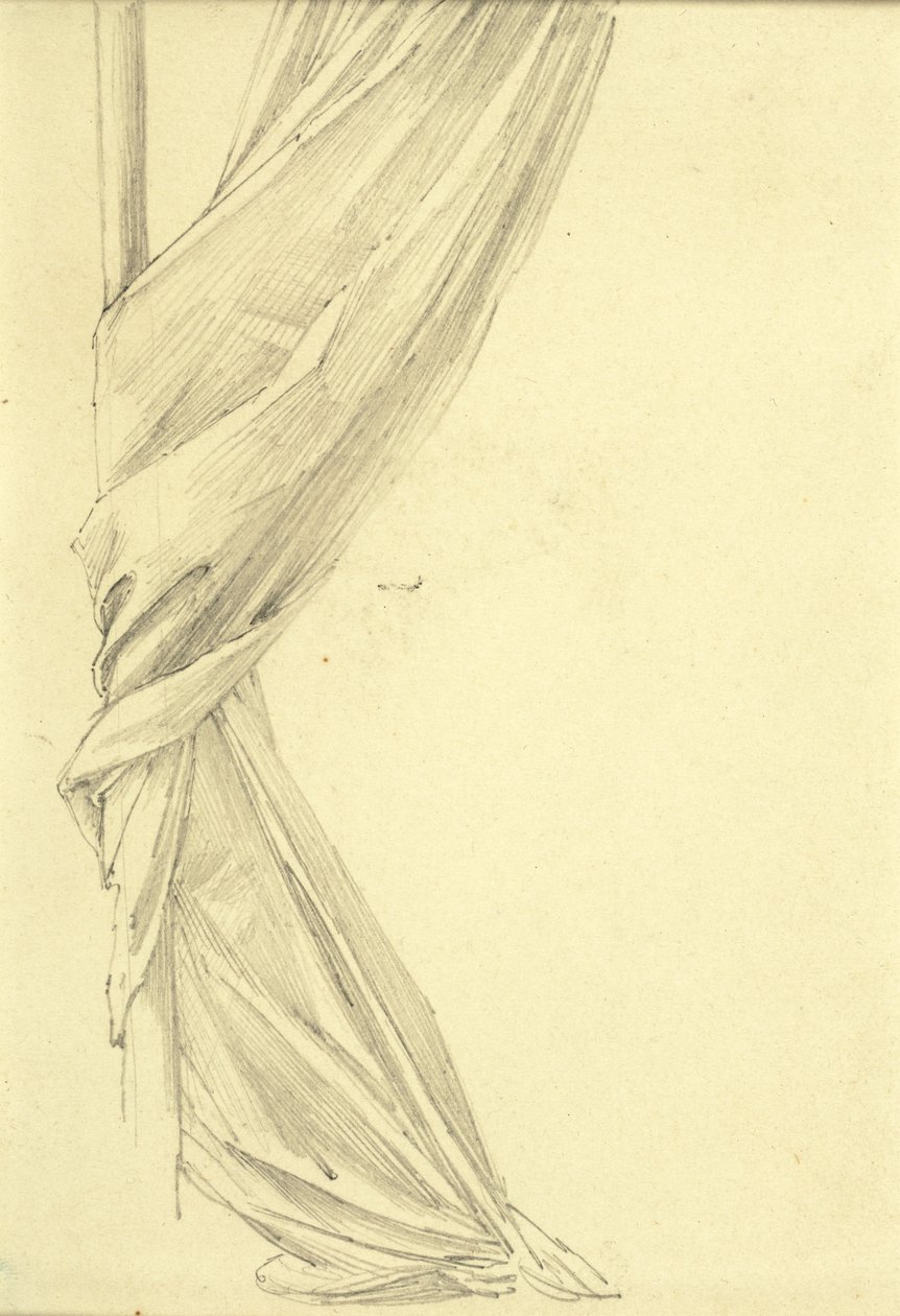 Estudio de drapeado de Edward Burne Jones